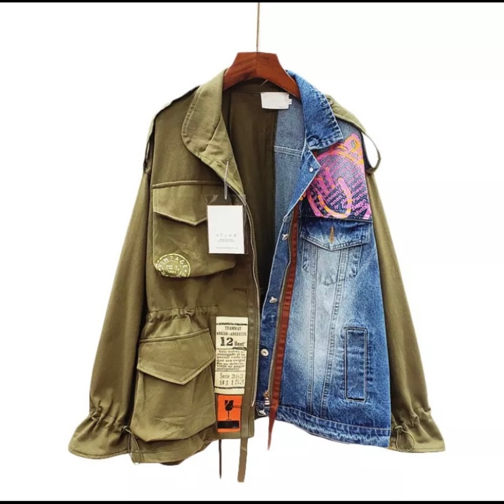 OVERSIZED Jean+Canvas Jacket